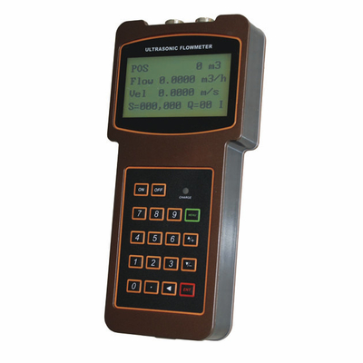Tragbarer Handultraschallströmungsmesser, Klammer-auf dem Wandler, der Flowemeter TUF-2000H misst